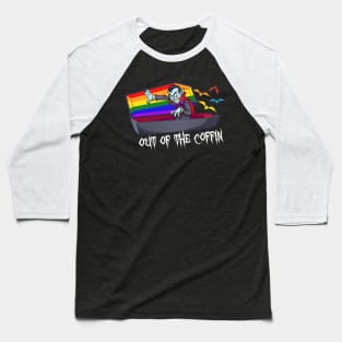 Funny Pride Vampire LGBT Halloween Baseball T-Shirt